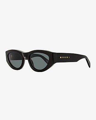 Marni Rainbow Mountains Cat Eye Sunglasses Women's Black