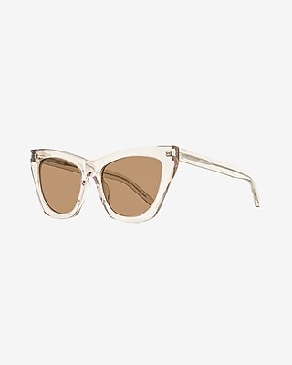 Saint Laurent Kate Cat Eye Sunglasses Women's Brown
