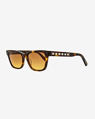 Swarovski Rectangular Sunglasses Women's Brown