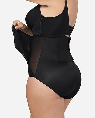 Express Leonisa High Waisted Firm Compression Postpartum Panty Black Women
