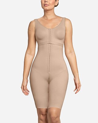 Leonisa Sculpting Body Shaper With Built-In Back Support Bra White Women's S