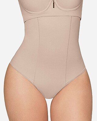 Leonisa Extra High-Waisted Sculpting Thong White Women's L