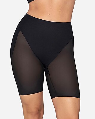 Leonisa Firm Compression Butt Lifter Shaper Short Black Women's L
