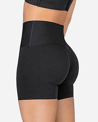 Leonisa Stay-In-Place Seamless Slip Short Black Women's L