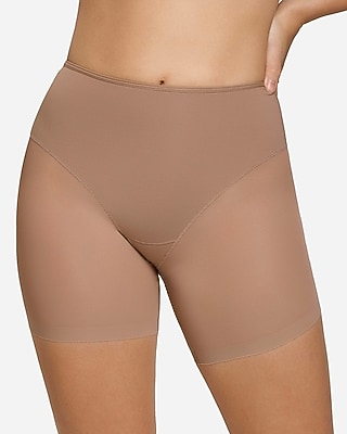 Leonisa Truly Undetectable Sheer Shaper Short Brown Women's L