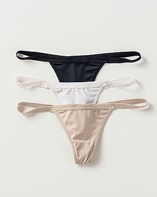 Leonisa Set Of 3 Thongs Multi-Color Women's L