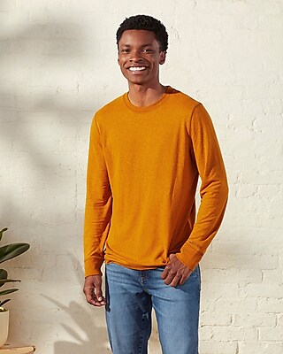 Upwest Hemp Jersey Long-Sleeve T-Shirt Orange Men's L