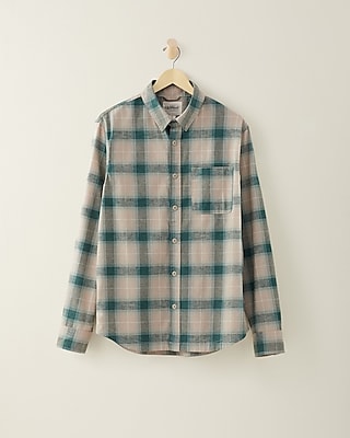 Upwest Ecohemp Tencel Button Down Shirt Green Men's XS