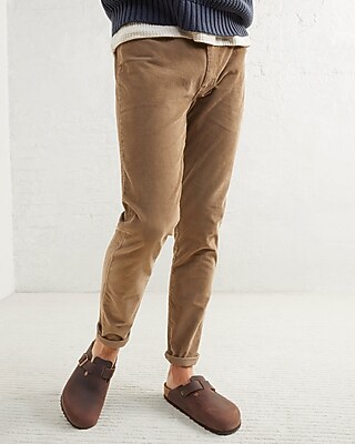 Upwest Athletic Slim Corduroy Pants Brown Men's L