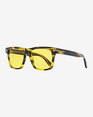 Tom Ford Buckley Rectangular Sunglasses Men's Brown