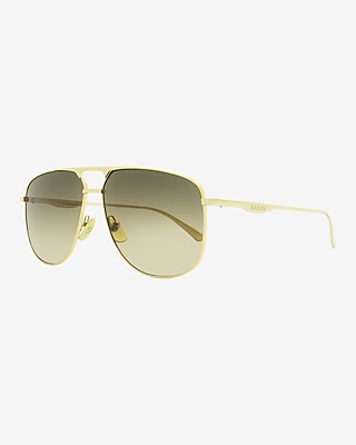 Gucci Pilot Sunglasses Men's Gold