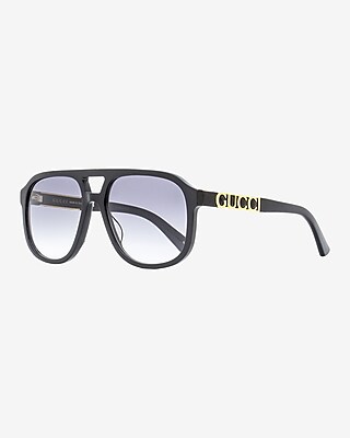 Gucci Pilot Sunglasses Men's Black