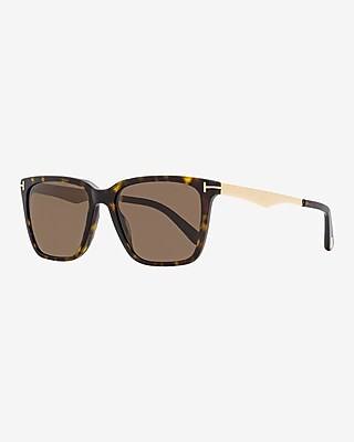 Tom Ford Garrett Rectangular Sunglasses Men's Brown