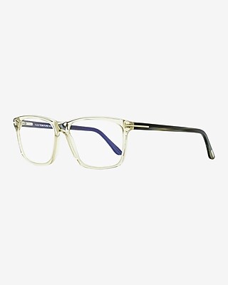 Tom Ford Rectangular Glasses Men's Gray