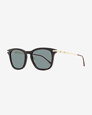 Gucci Square Sunglasses Men's Brown