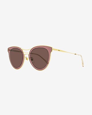 Mcm Flush Lens Sunglasses Men's Gold