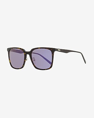 Mcm Rectangular Sunglasses Men's Brown