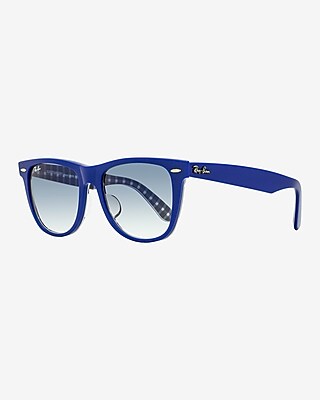 Ray-Ban Low Bridge Fit Sunglasses Men's Blue