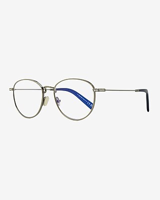 Tom Ford Blue Block Glasses Men's Silver