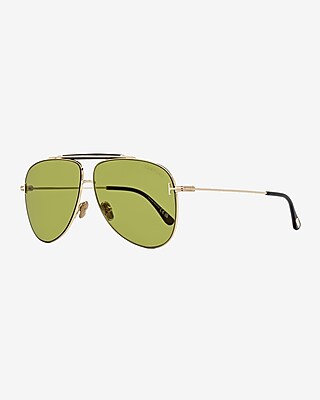 Tom Ford Brady Pilot Sunglasses Men's Gold