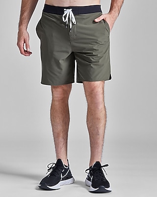 Fourlaps Olive Green Swim Shorts Green Men's 34