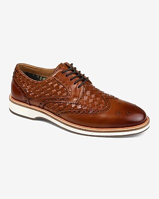 Thomas & Vine Radcliff Woven Wingtip Brown Men's 10