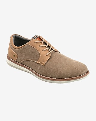 Vance Co. Romano Textile Casual Dress Shoe Brown Men's 9.5