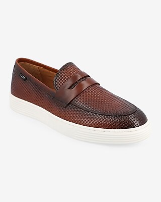 Taft 365 Model 106 Genuine Leather Loafer Dress Shoes Red Men's 11.5