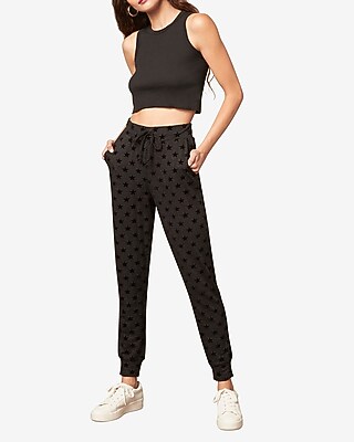 Image of Bb Dakota High Waisted French Terry Joggers Black Women's M