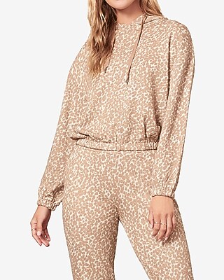 Image of Bb Dakota Animal Print Terry Hoodie Animal Print Women's L