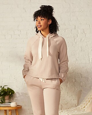 Upwest Fleece Lounge Relaxed Hoodie Pink Women's L