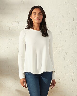 Upwest Favorite Waffle Long Sleeve Tee White Women's XL