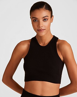 Alala Goddess Cashmere Crop Top Black Women's M