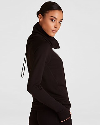 Alala Fleece Pullover Sweatshirt Black Women's XS