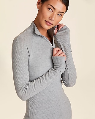 Alala Wander Quarter Zip Gray Women's S