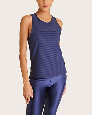 Alala Mirage Cutaway Scoop Neck Tank Blue Women's S