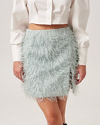 Nana's High Waisted Iris Mini Skirt Blue Women's XS