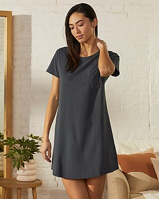 Casual Upwest Perfect T-Shirt Mini Dress Gray Women's S