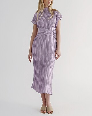 Cocktail & Party Nana's Nadia Open Back Midi Dress Purple Women's S