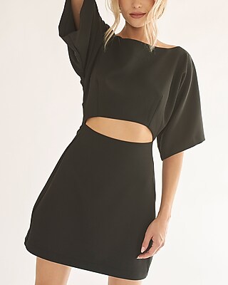 Casual Nana's Tessa Cut Out Mini Dress Black Women's L