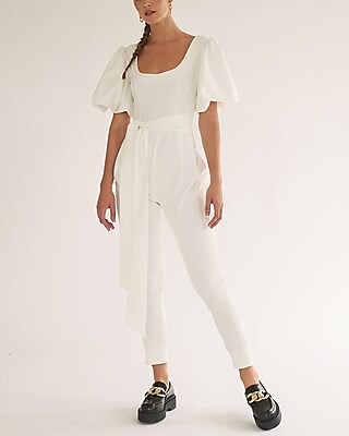 Cocktail & Party Nana's Gigi Puff Sleeve Jumpsuit