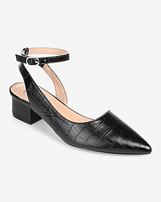 Journee Collection Pointed Toe Heels Black Women's 9