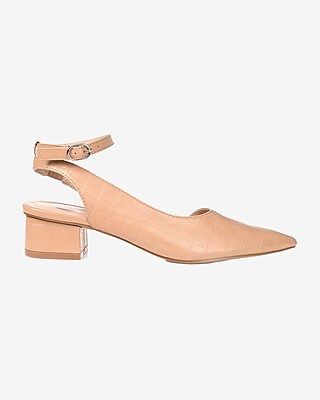 Journee Collection Pointed Toe Heels Brown Women's 8.5