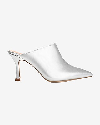 Journee Collection Shiyza Heels Silver Women's 6.5