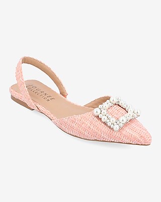 Journee Collection Hannae Flats Pink Women's 7.5