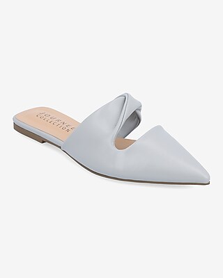 Journee Collection Enniss Slip On Mules Blue Women's 6