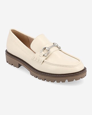 Journee Collection Jessamey Loafers White Women's 9.5