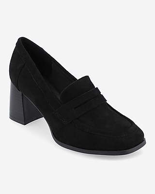 Journee Collection Malleah Loafer Pumps Black Women's 9