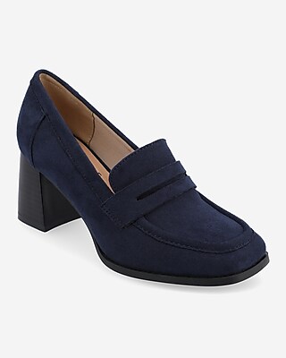 Journee Collection Malleah Loafer Pumps Blue Women's 11