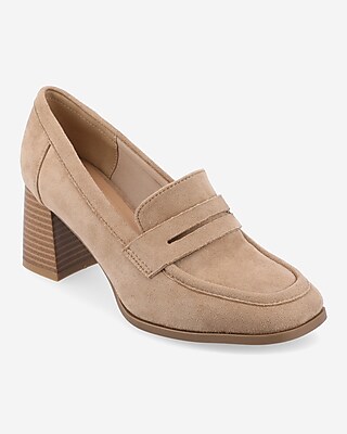 Journee Collection Malleah Loafer Pumps Brown Women's 8
